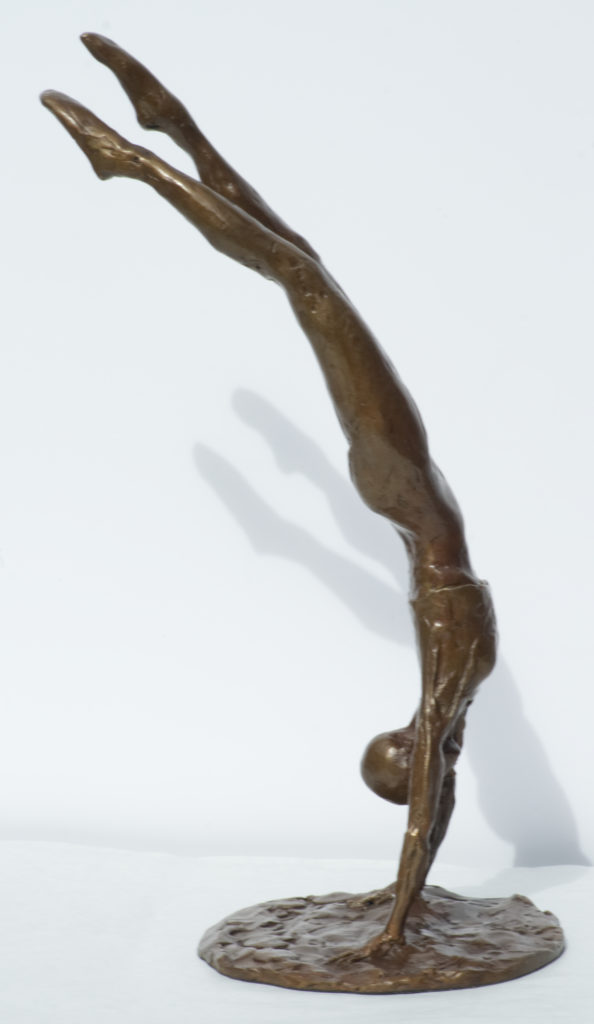 Handstand, bronze, side
